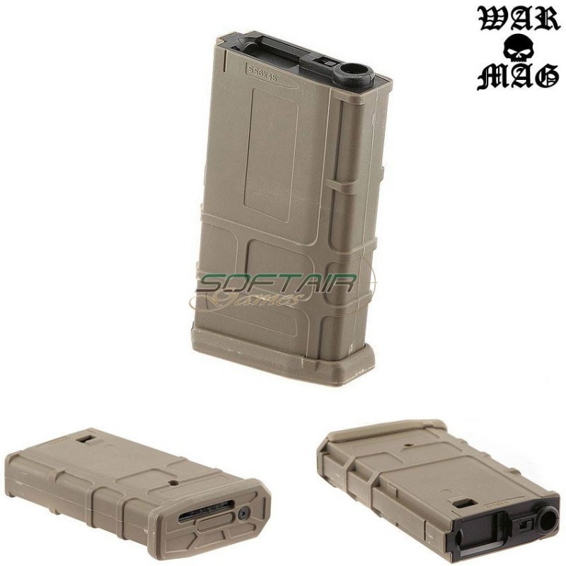 Hi-cap Magazine Short M4 Style 190bb Tan Warmag (wm-29-tan)