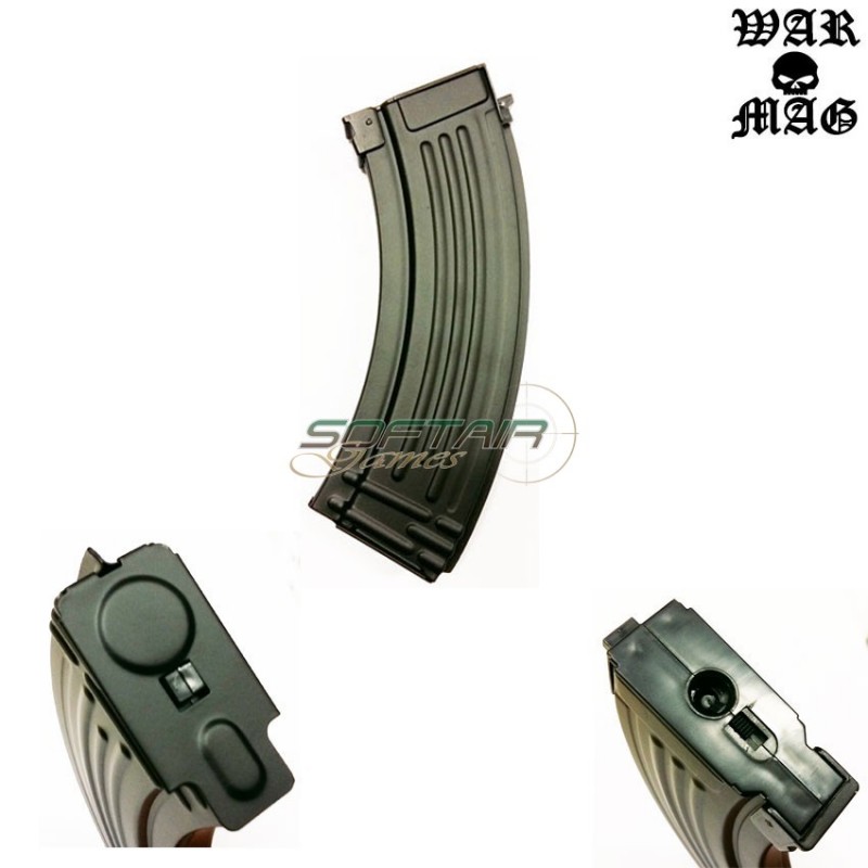 Caricatore Ak Monofilare 90bb Metallo Black Warmag (wm-25-bk)