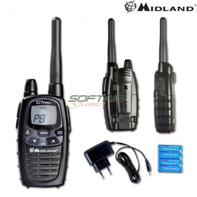 Radio G7 Pro Black Dual Band Pmr446/lpd Midland (c1090.14)
