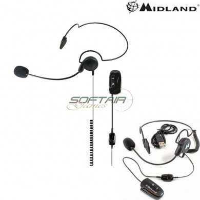 Microphone Bluetooth Neck Headset Wa29 Midland (c1203)
