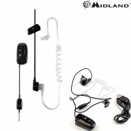 Microfono Auricolare Pneumatico Bluetooth Wa31 Midland (c1202)
