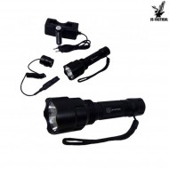 Led Flashlight 250 Lumen Metal Js Tactical (js-ft180)