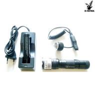 Led Flashlight 200 Lumen Metal Js Tactical (js-ft180)